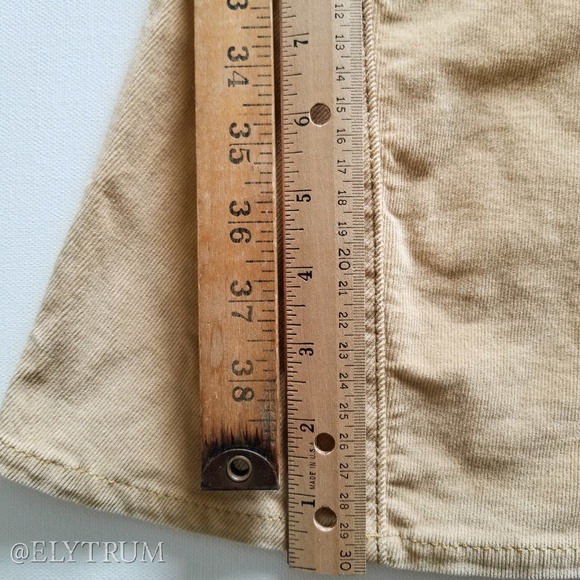 *SOLD* Free People mustard yellow corduroy - Picture 6 of 8